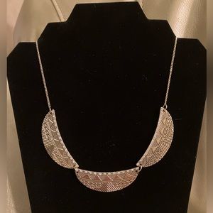 Gold tone Aztec short necklace